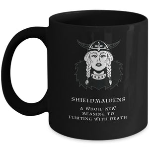 Shieldmaidens Black Mug