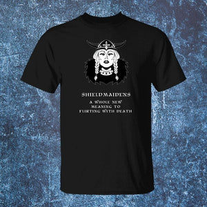 Shieldmaidens Flirting T-Shirt-T-Shirts-Norse Spirit