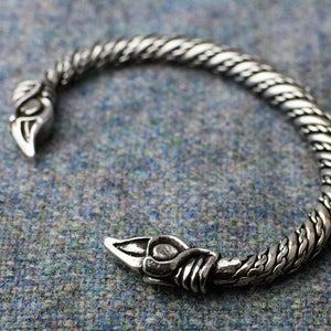 Small Pewter Odin's Raven Bracelet