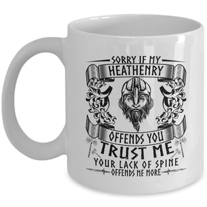 Sorry If My Heathenry White Mug-Viking Mug-Norse Spirit