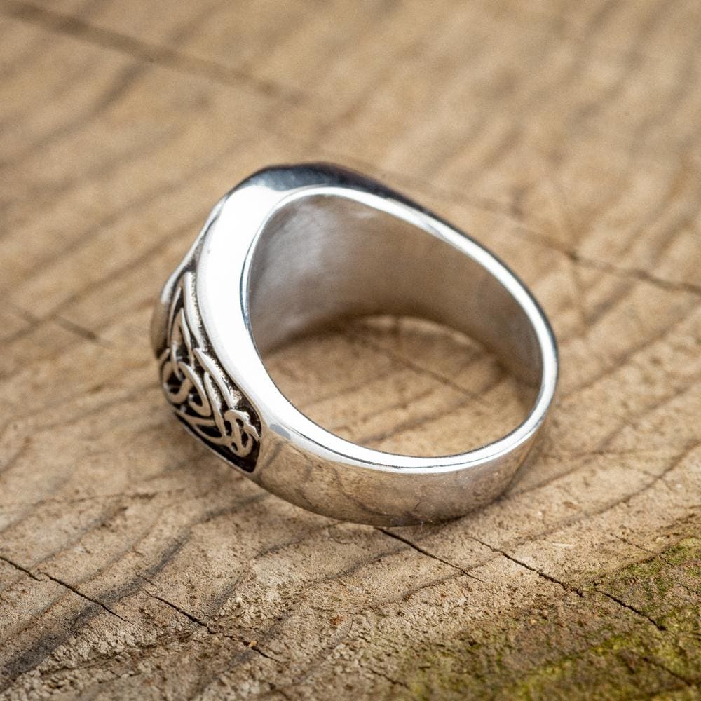 Stainless Steel Celtic Knot Cross Ring-Viking Ring-Norse Spirit
