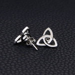 Stainless Steel Celtic Knot Stud Earrings