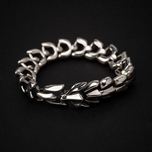 Stainless Steel Dragon Scale Bracelet-Viking Bracelet-Norse Spirit