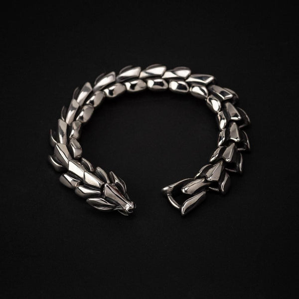 Stainless Steel Dragon Scale Bracelet - Norse Spirit