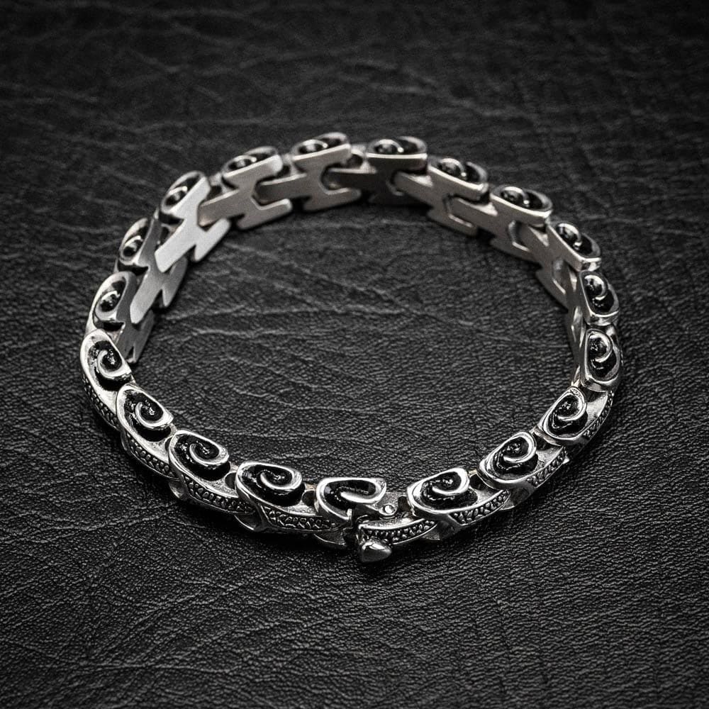 Stainless Steel Dragon Tail Bracelet-Viking Bracelet-Norse Spirit