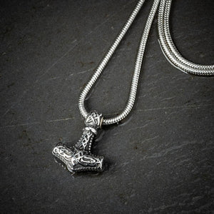 Mens Jewelry Silver Stainless Steel Thors Viking Hammer Mjolnir Pendant Mens Jewelry Silver Stainless Steel Thors Viking Hammer Mjolnir Pendant