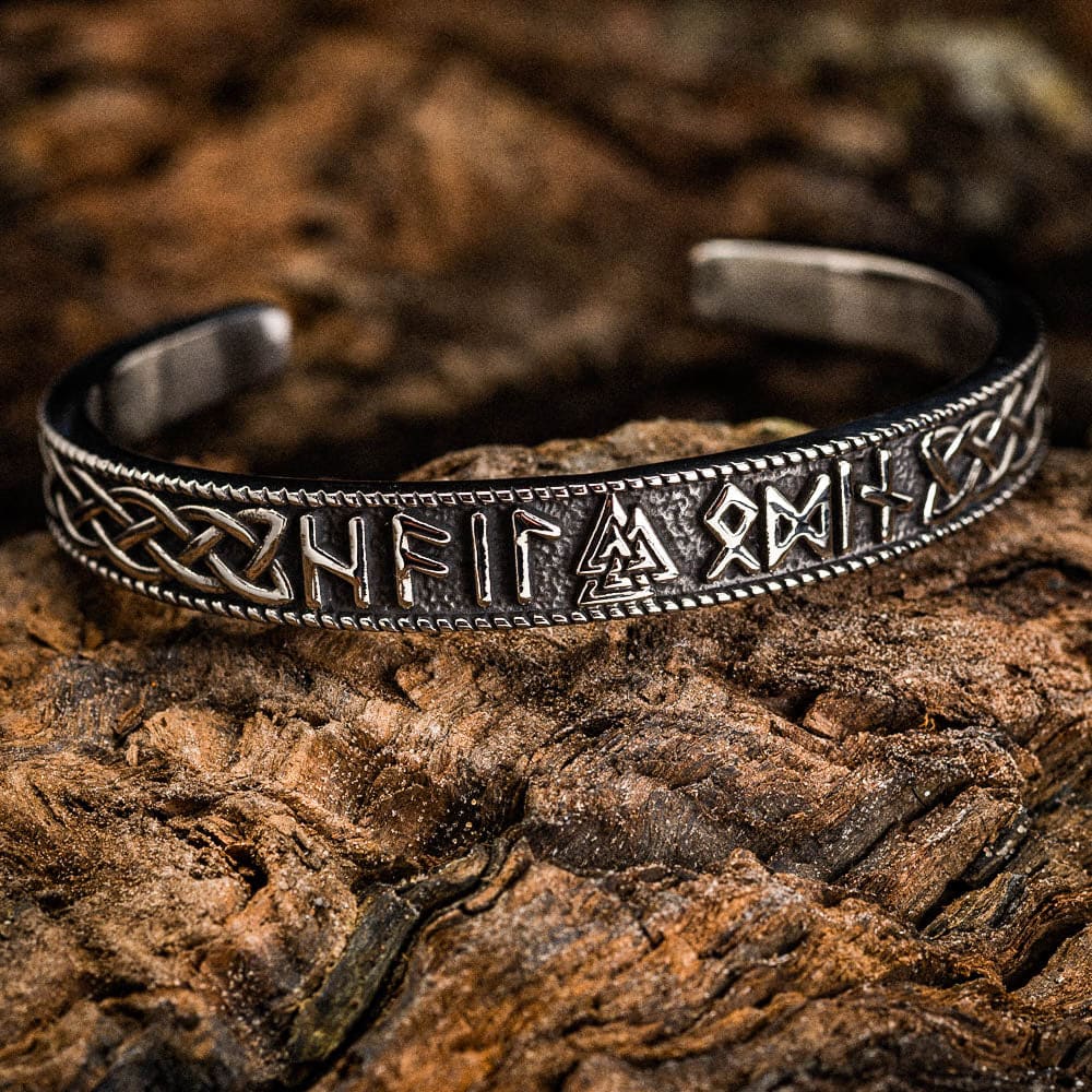 Bracciale vichingo con rune Viking bracelet with rune norse viking jewelry  runes | eBay