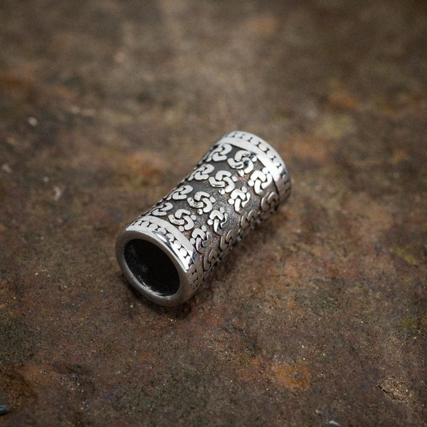 Stainless Steel Long Viking Beard Bead Norse Spirit 