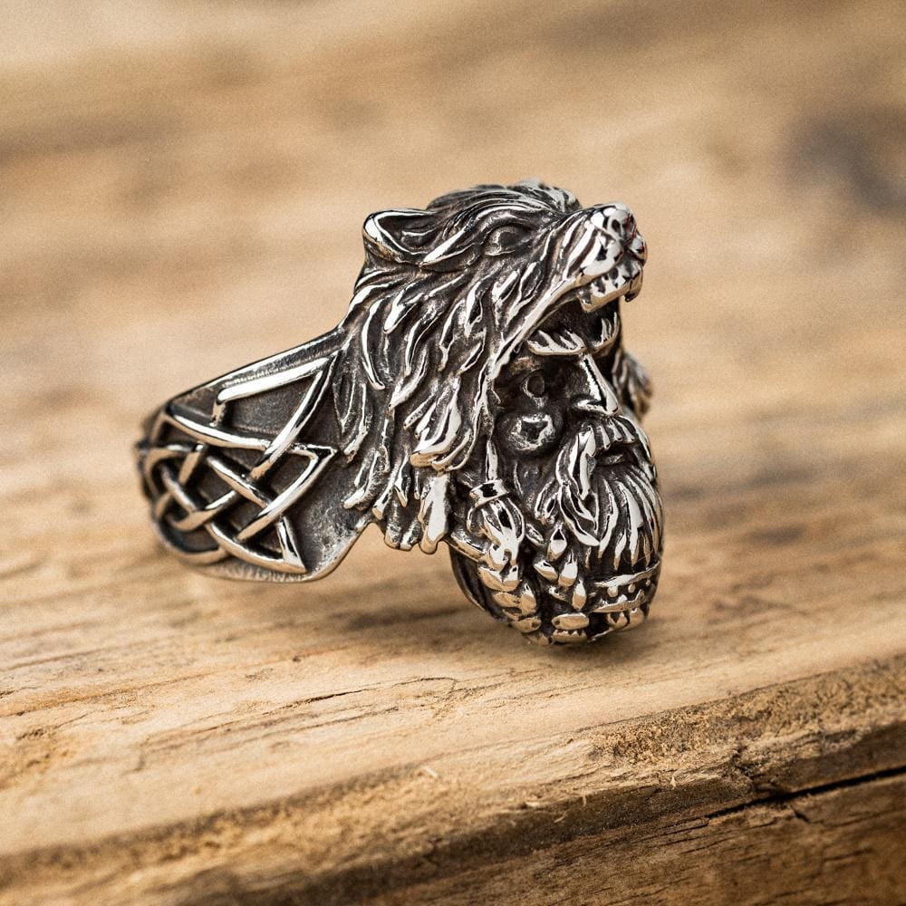 Ruby Celtic Wolf Ring, Ruby Wolf Ring, Sterling Wolf Ring, Wolf Wedding Ring,  Ruby Viking Ring, Viking Wolf Ring, Mens Wolf Ring, 1744