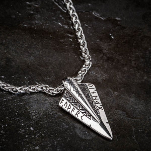 Stainless Steel Odin’s Spear Necklace
