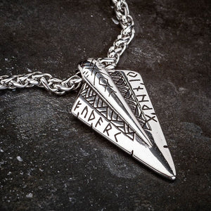 Stainless Steel Odin’s Spear Necklace