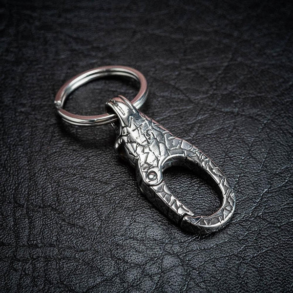 Stainless Steel Skull Keychain - Norse Spirit