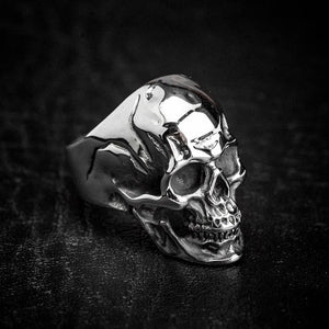 Stainless Steel Skull Ring-Viking Ring-Norse Spirit