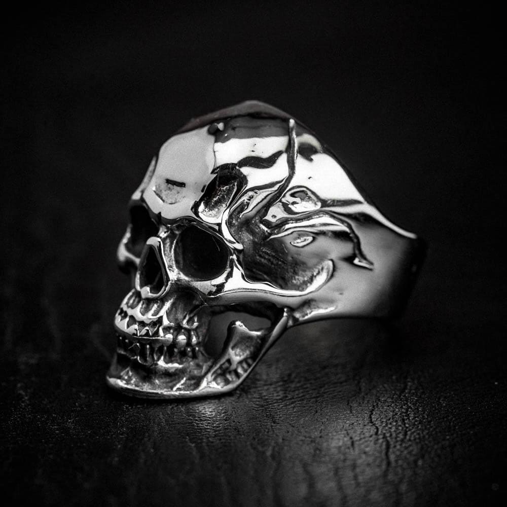 Stainless Steel Skull Ring-Viking Ring-Norse Spirit