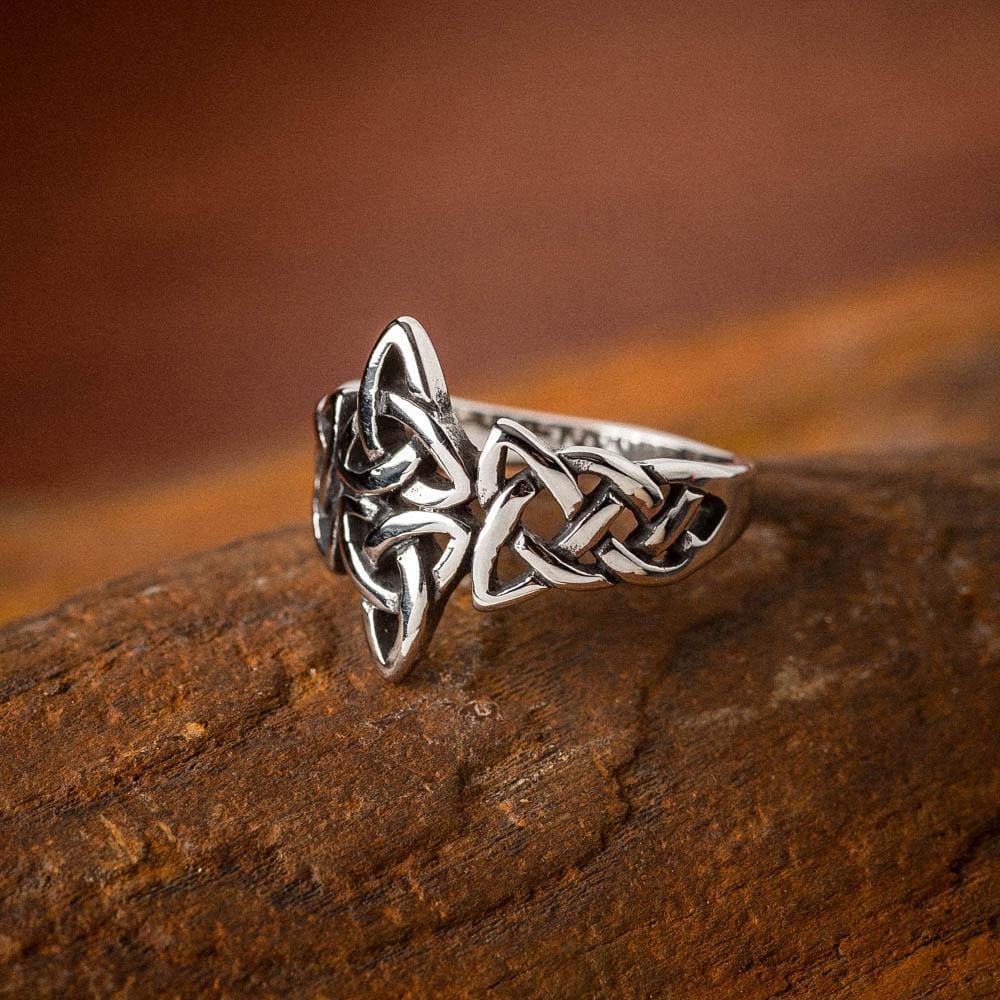 Celtic Knot Bracelet - Stainless Steel Triquetra Cross Bangle For Men & Women, Viking Norse Style