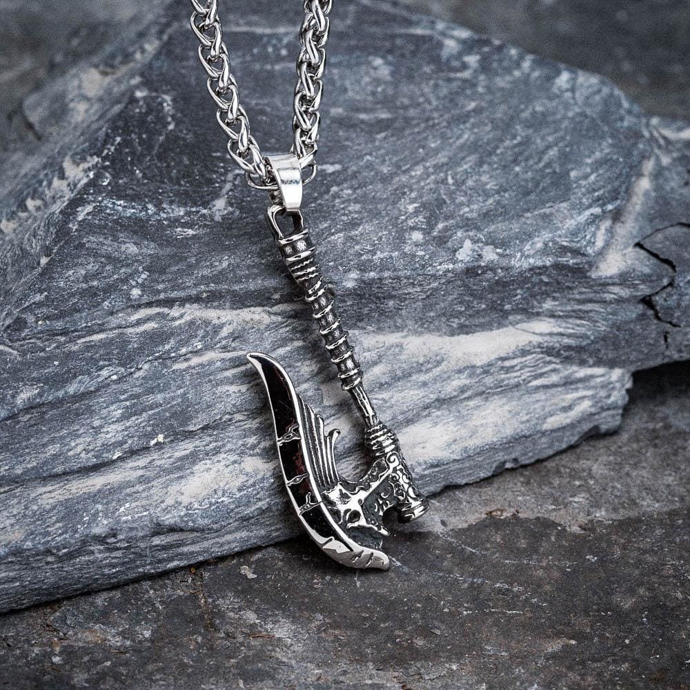 Stainless Steel Viking Axe Necklace-Viking Necklace-Norse Spirit