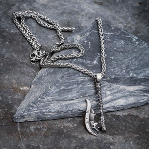 Stainless Steel Viking Axe Necklace-Viking Necklace-Norse Spirit