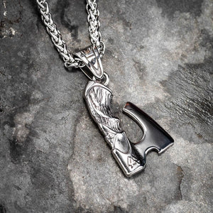 Stainless Steel Viking Axe Pendant and Bottle Opener-Viking Necklace-Norse Spirit
