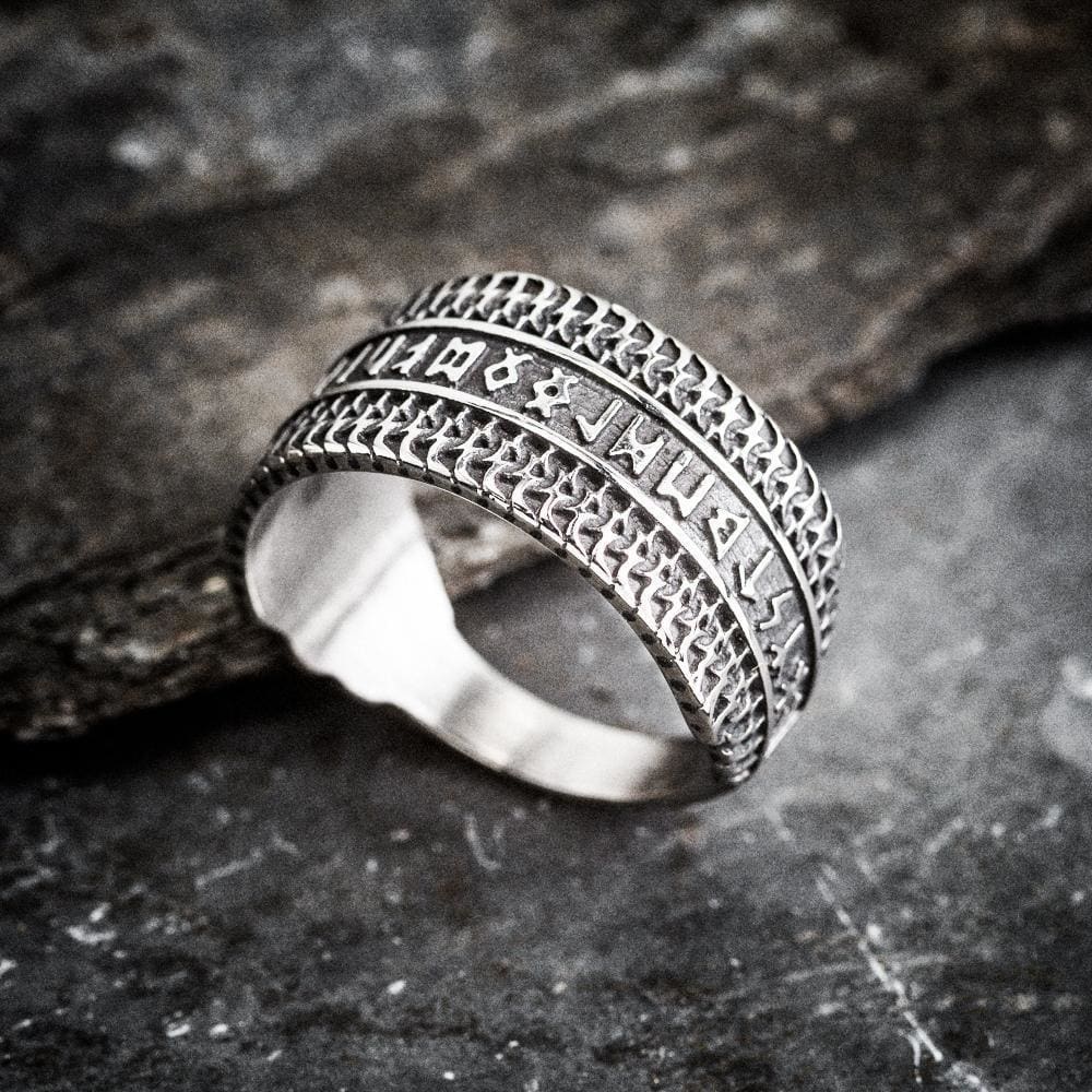 Stainless Steel Viking Rune Ring-Viking Ring-Norse Spirit