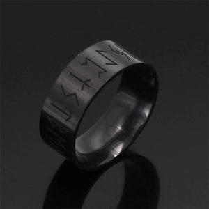 Stainless Steel Wide Rune Ring-Viking Ring-Norse Spirit