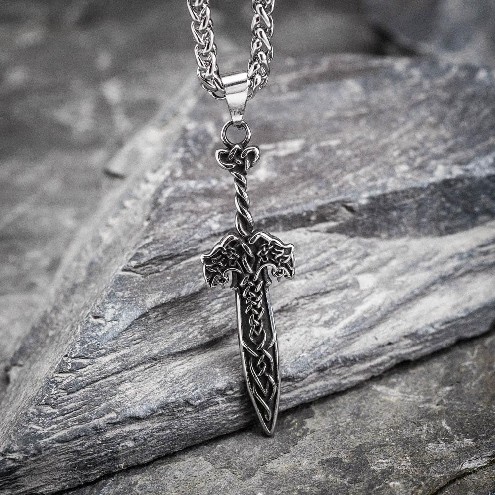 BEIER 2022 Viking Stainless Steel Cross Necklace Celtics Knot Cross Valknut Pendant  Viking Jewelry