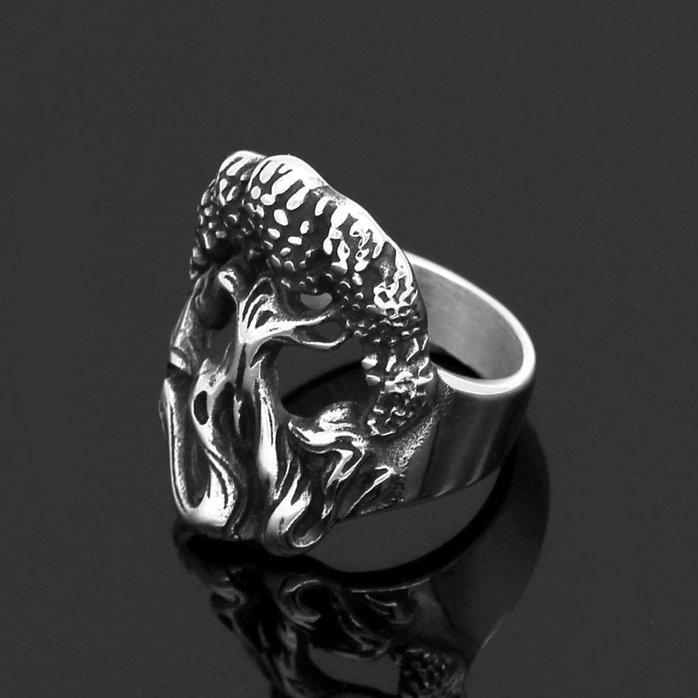 Stainless Steel Yggdrasil Tree of Life Ring US 11