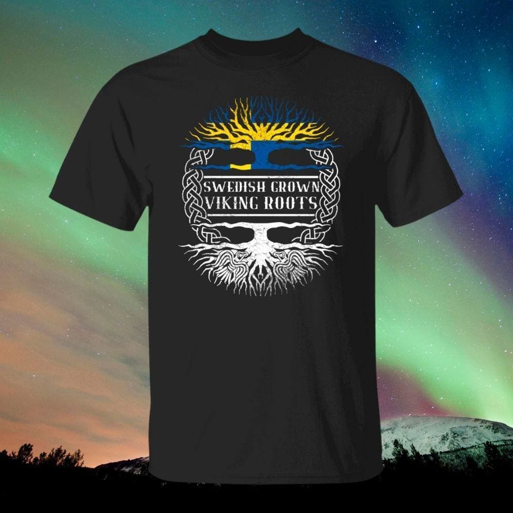 Swedish Grown Viking Roots T-Shirt-T-Shirts-Norse Spirit