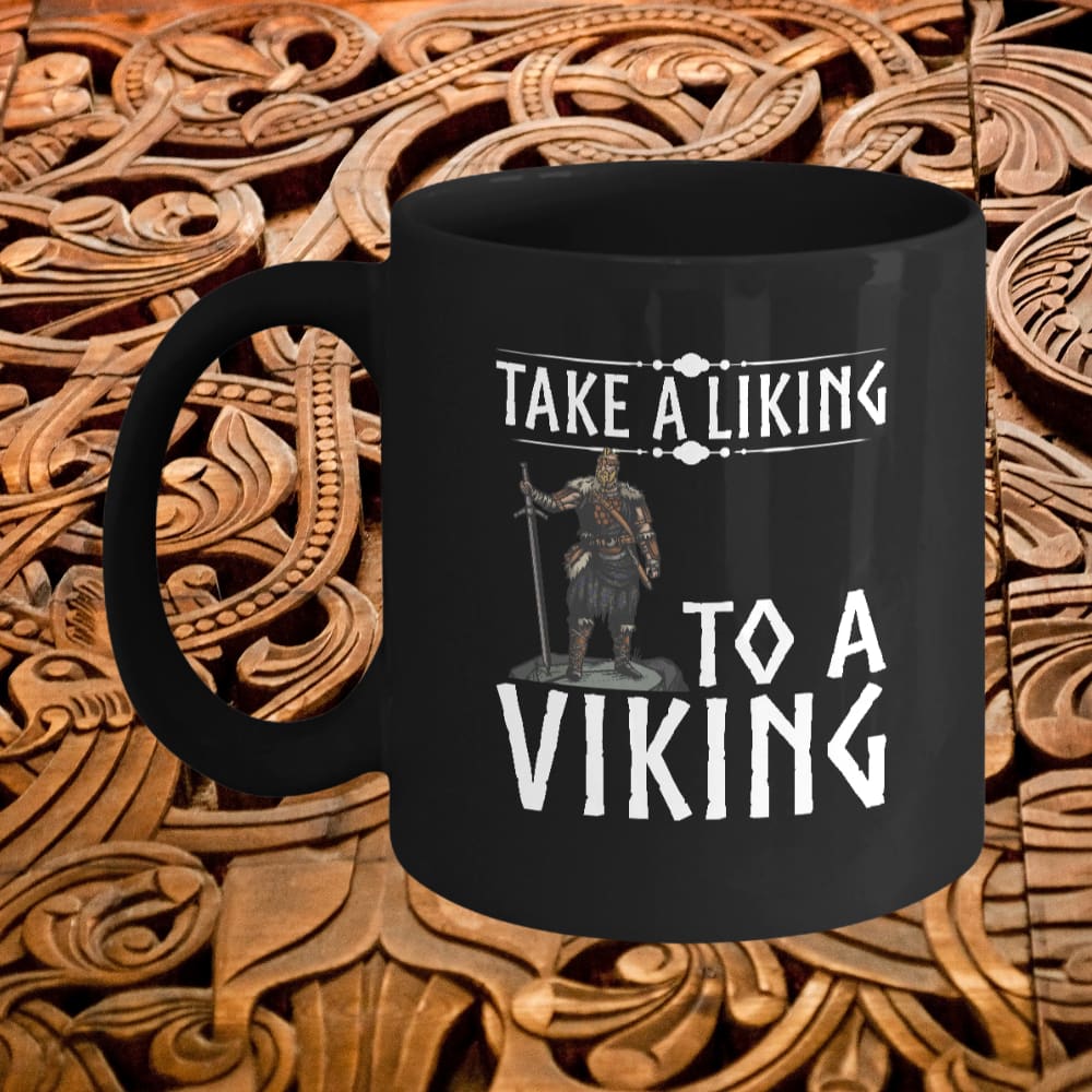Take A Liking Black Mug-Mug-Norse Spirit