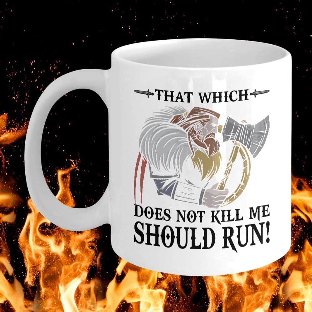 That Which Does Not Kill Me White Mug-Mug-Norse Spirit
