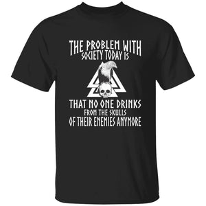 The Problem With Society Black T-Shirt-T-Shirts-Norse Spirit