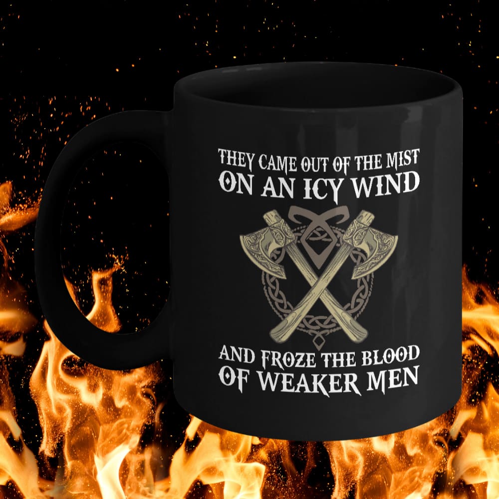 They Came Out of The Mist Black Mug-Mug-Norse Spirit