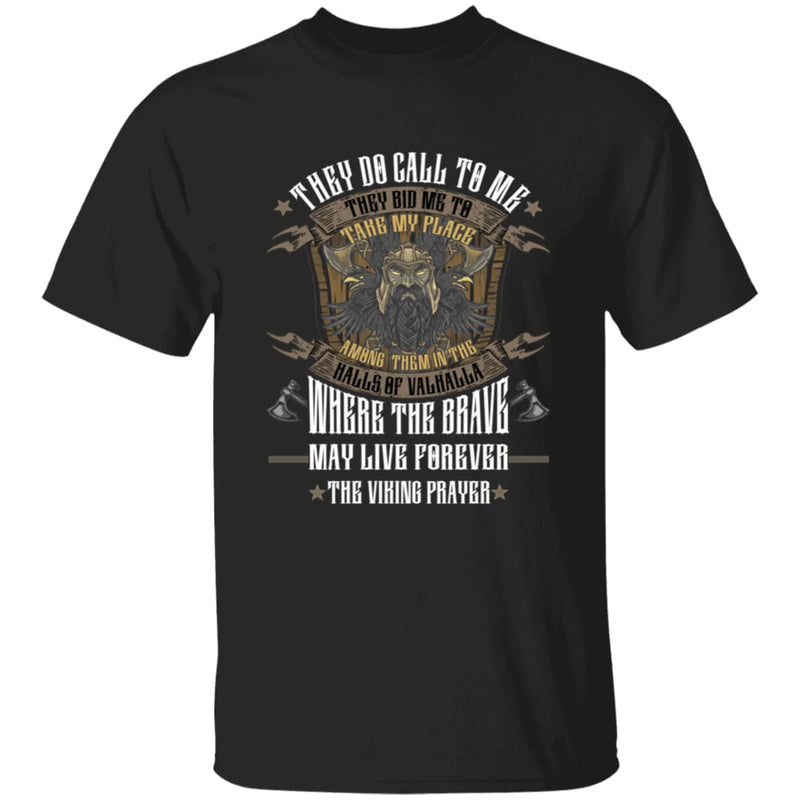 They Do Call To Me Black T-Shirt | Viking hoodie - Norse Spirit