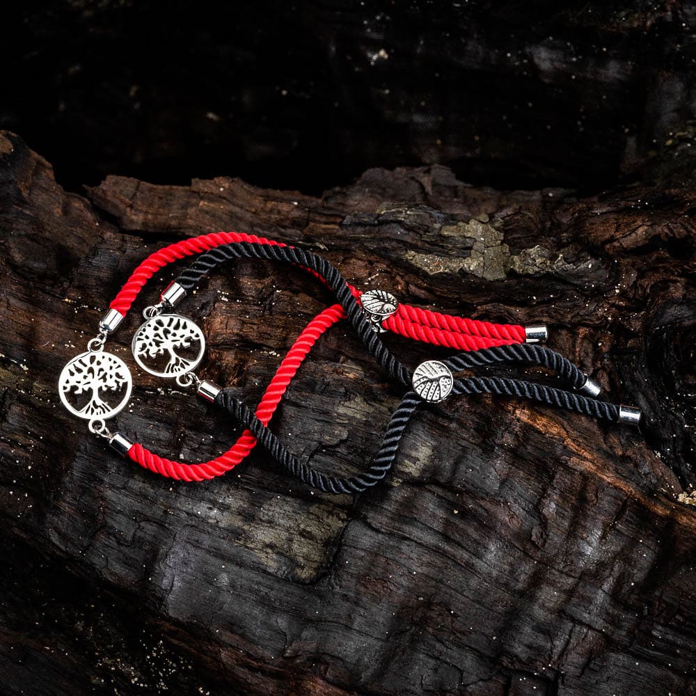 Tree of Life Braided Adjustable Cord Bracelet-Bracelets-Norse Spirit