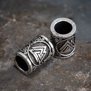 Valknut Beard Ring-Viking Beard Rings-Norse Spirit