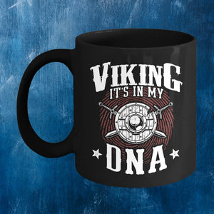 Viking It's In My DNA Black Mug-Mug-Norse Spirit