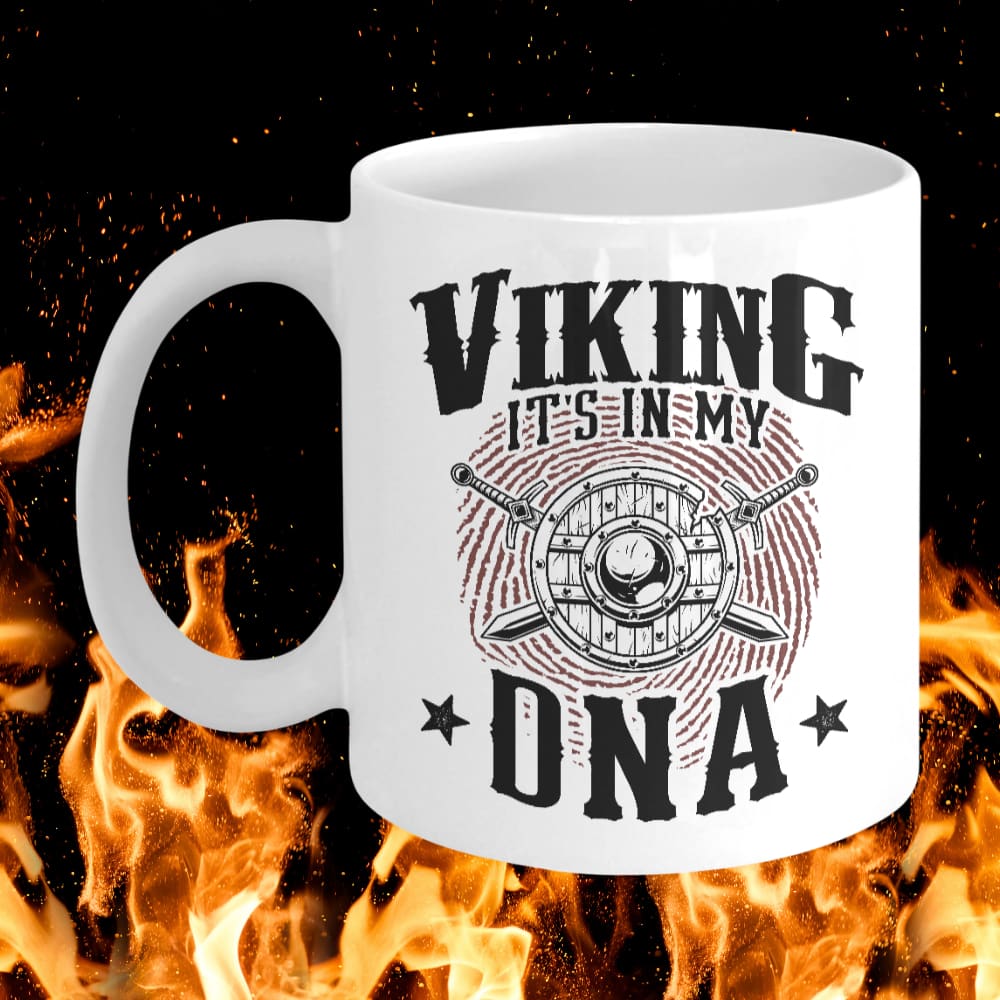 Viking It's In My DNA White Mug-Mug-Norse Spirit