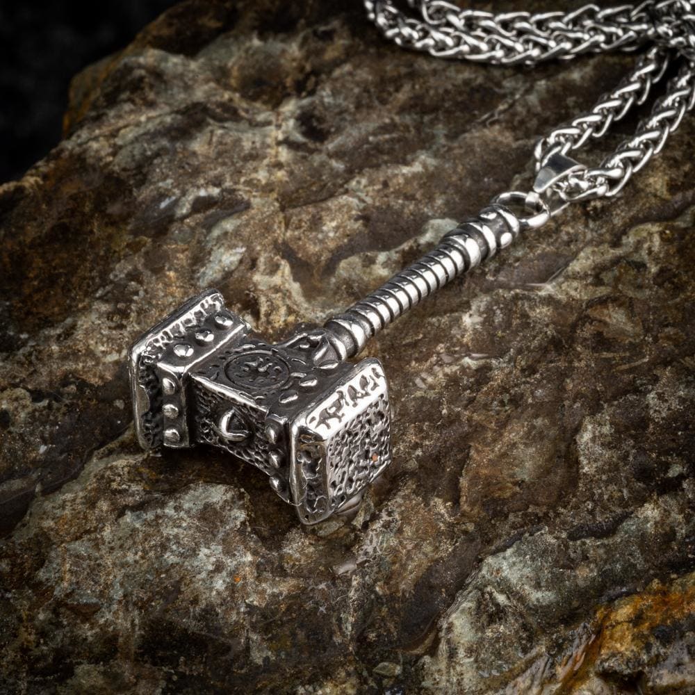 Viking Mjolnir or Thor's Hammer Necklace-Viking Jewelry-Norse Spirit