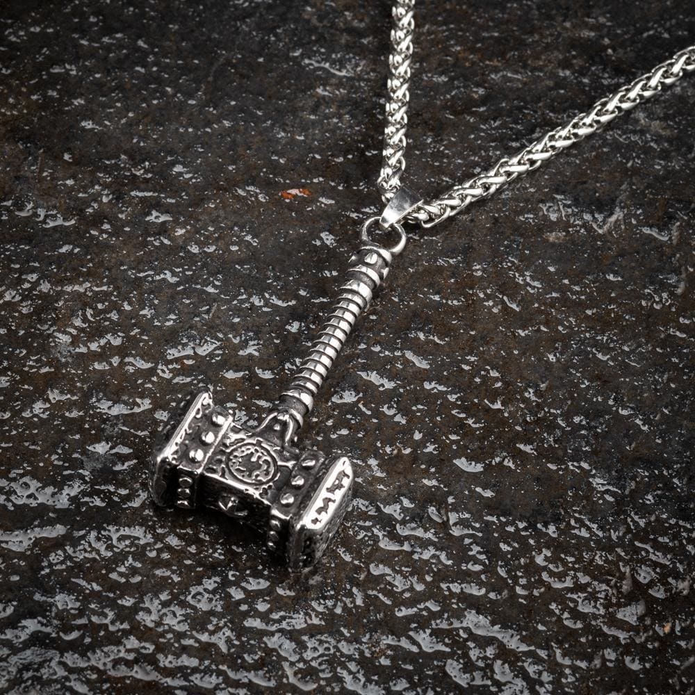 Viking Mjolnir or Thor's Hammer Necklace-Viking Jewelry-Norse Spirit
