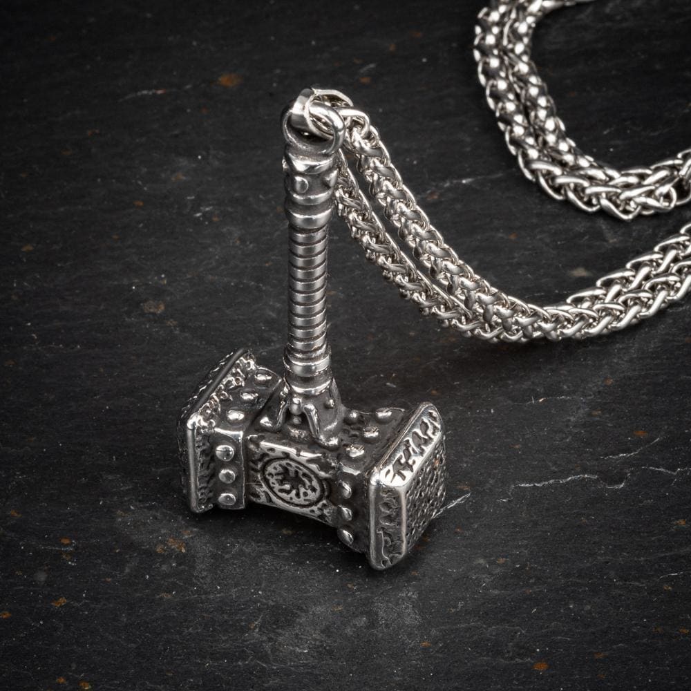 Viking Mjolnir or Thor's Hammer Necklace-Viking Jewelry-Norse Spirit
