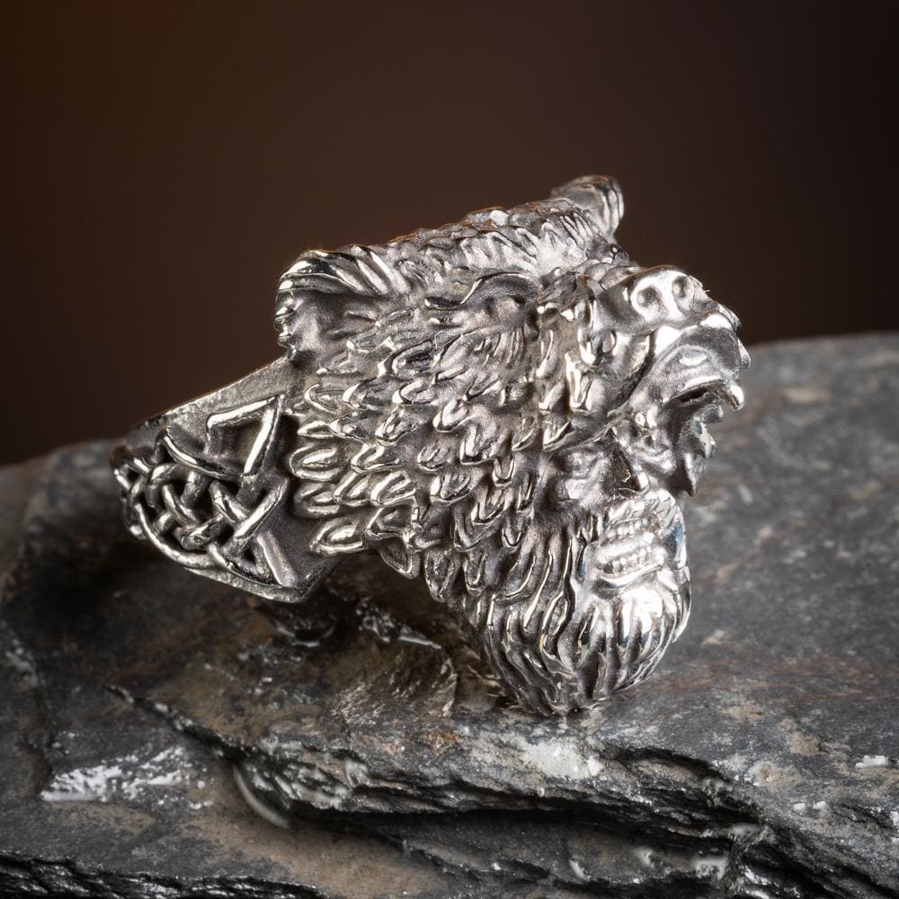 Viking Warrior and Bear Ring-Viking Ring-Norse Spirit