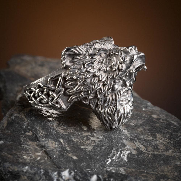 NATIVE SPIRIT JUMPING WOLF RING リング 14号 JUMPING WOLF RING/NATIVE SPIRIT（ネイティブスピリット