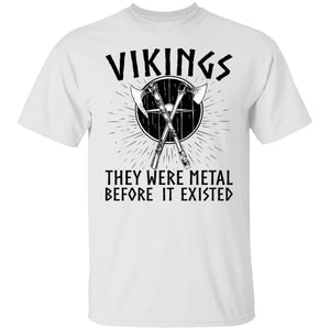 Vikings, They Were Metal White T-Shirt-Viking T-Shirt-Norse Spirit