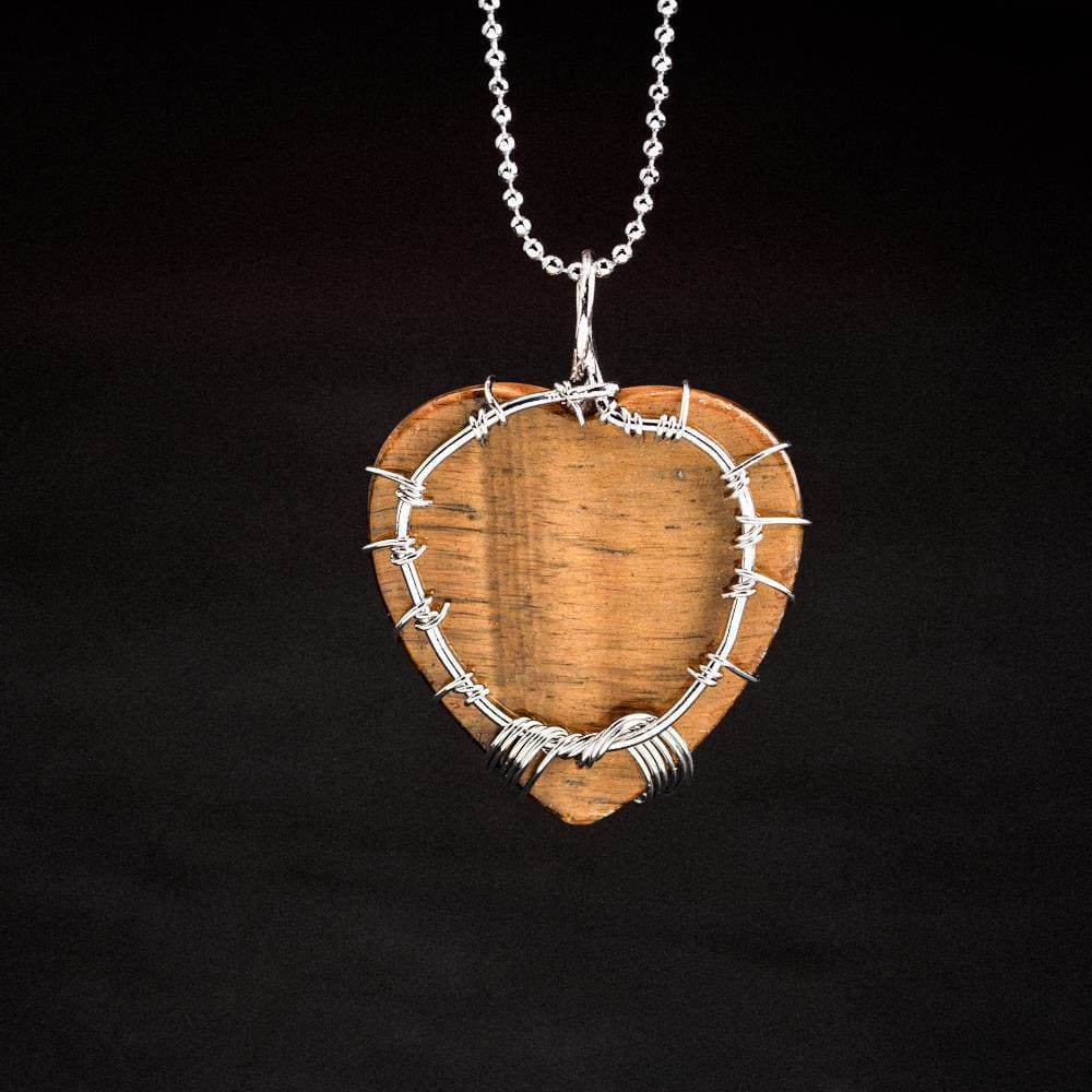 Yggdrasil / Tree of Life Heart Shaped Necklace on Semi-Precious Stone-Viking Necklace-Norse Spirit