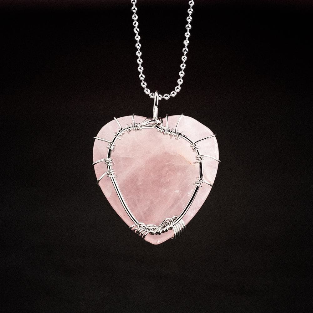 Yggdrasil / Tree of Life Heart Shaped Necklace on Semi-Precious Stone-Viking Necklace-Norse Spirit