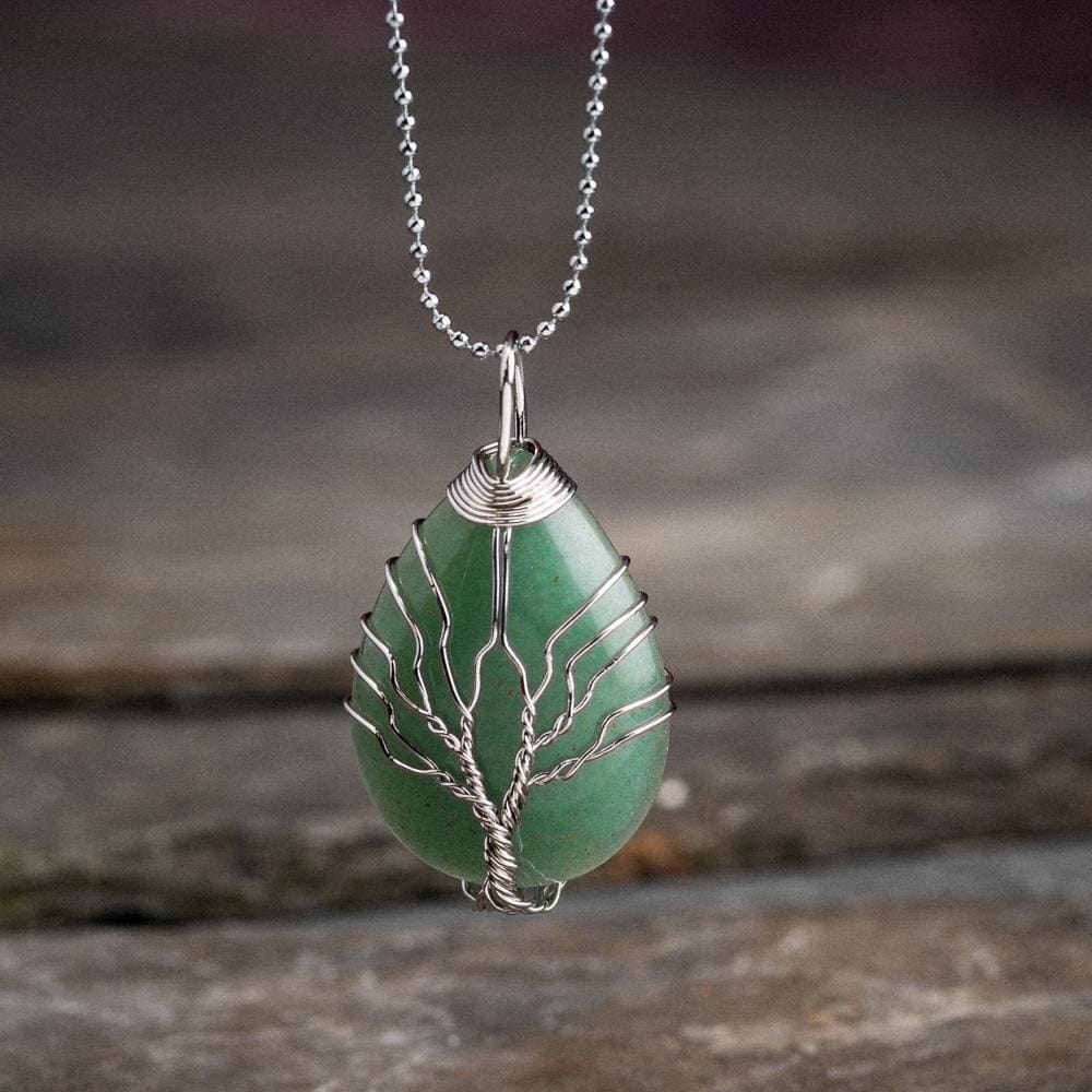 Tree of clearance life stone necklace