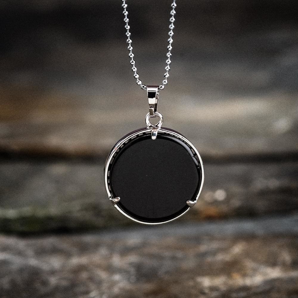 Yggdrasil / Tree of Life Round Necklace on Semi-Precious Stone-Viking Necklace-Norse Spirit